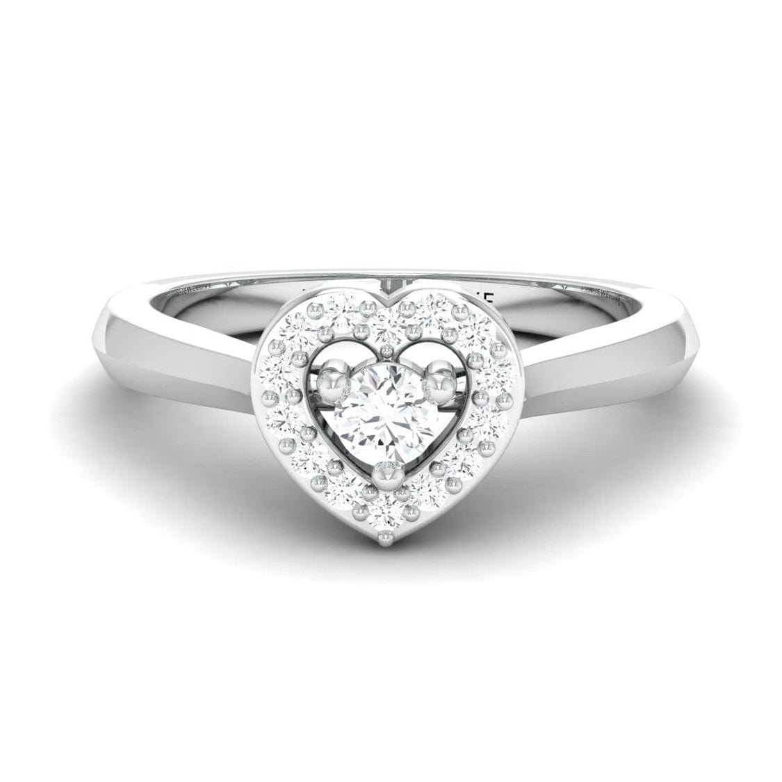 Jewelove™ Rings Platinum Diamond Heart Ring JL PT 662