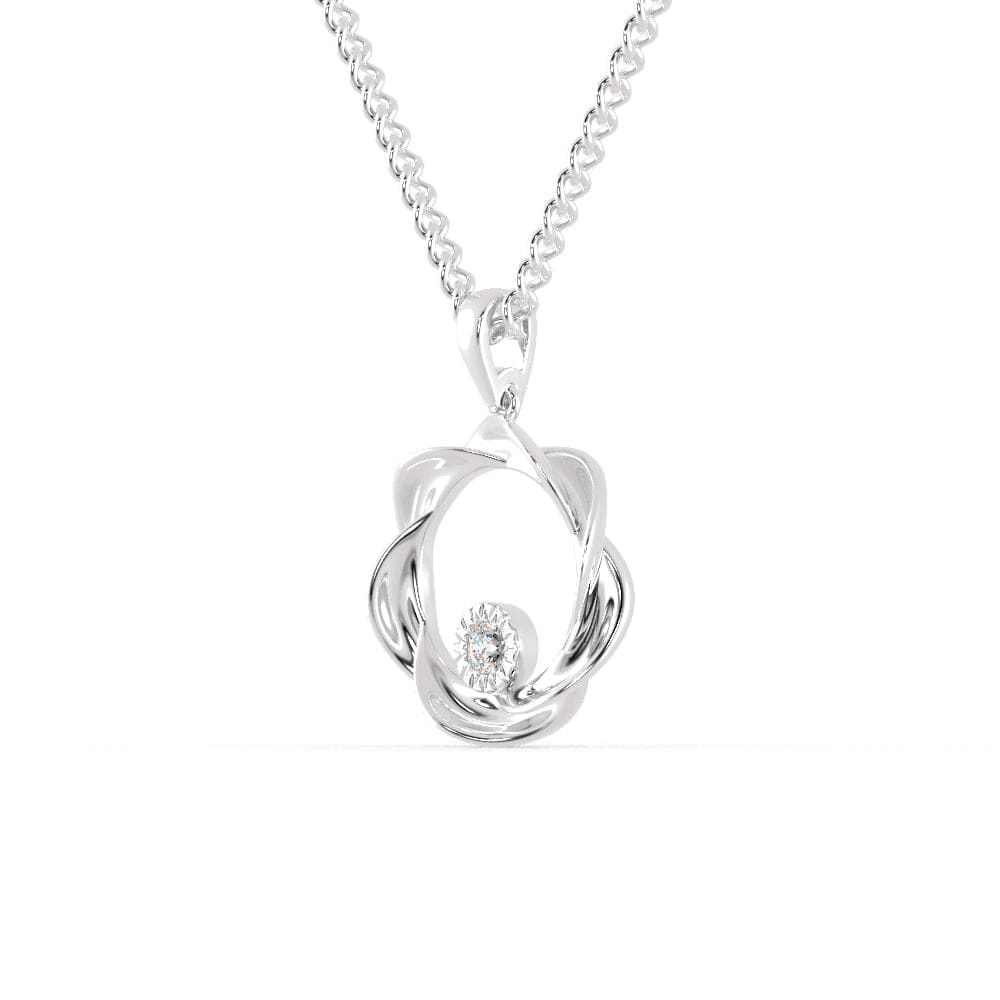 Jewelove™ Pendants Platinum Diamond in Circle Pendant for Women JL PT P 1206