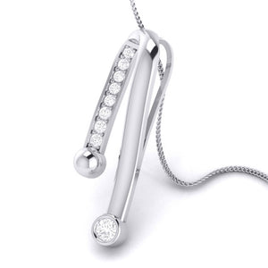 Jewelove™ Pendants & Earrings Pendant only Platinum Diamond Pendant & Earrings JL PT P BT 34-A