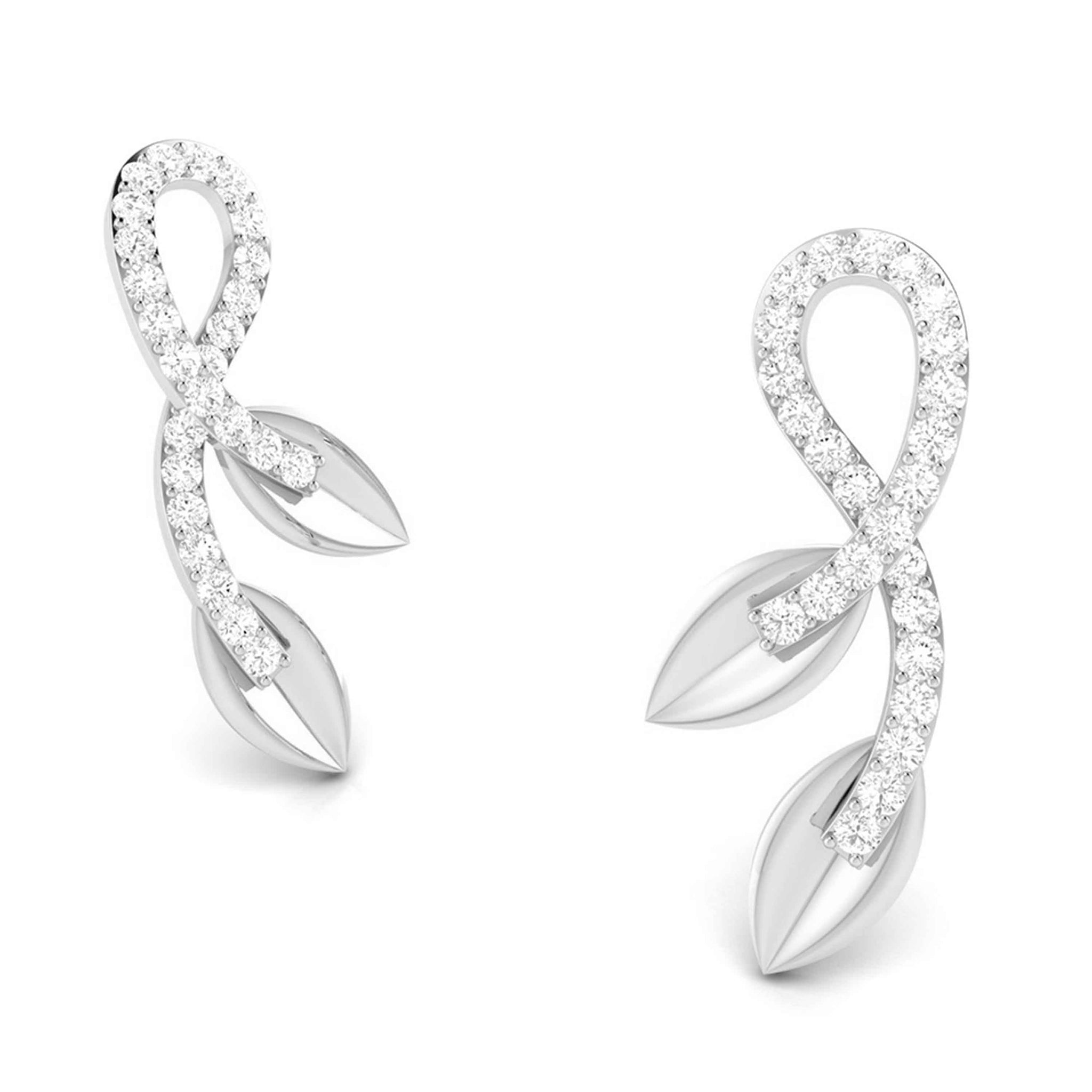 Jewelove™ Pendants & Earrings Platinum Diamond Pendant & Earrings Set JL PT P BT 37-C