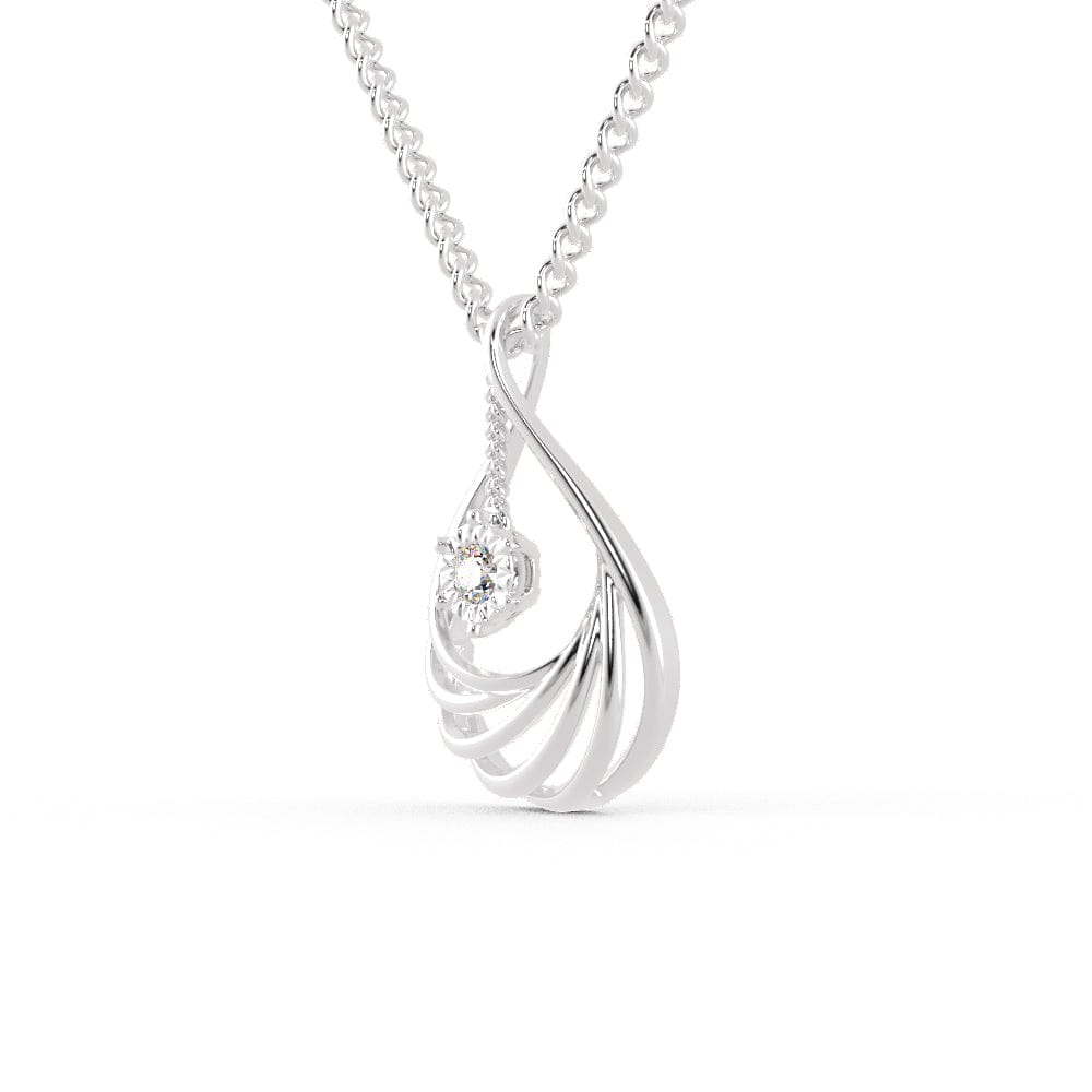 Jewelove™ Pendants Platinum Diamond Pendant for Women JL PT P 1202