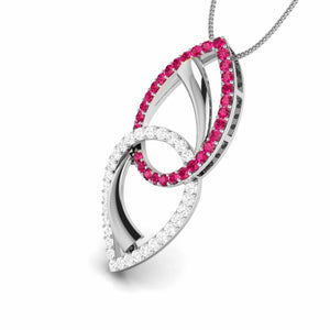 Jewelove™ Pendants Platinum Diamond Pendant for Women JL PT P NL8550