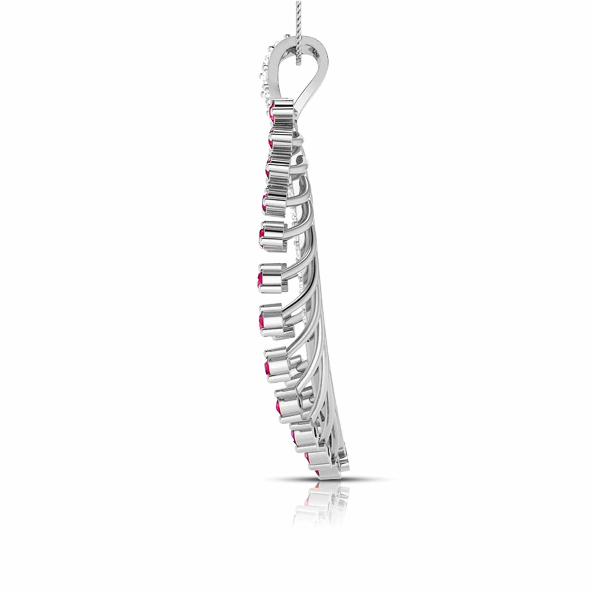 Jewelove™ Pendants Platinum Diamond Pendant for Women JL PT P NL8587