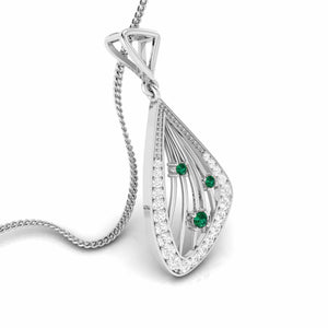 Jewelove™ Pendants Platinum Diamond Pendant for Women JL PT P NL8592