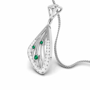 Jewelove™ Pendants Platinum Diamond Pendant for Women JL PT P NL8592