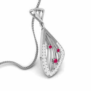 Jewelove™ Pendants Platinum Diamond Pendant for Women JL PT P NL8592