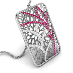 Jewelove™ Pendants Platinum Diamond Pendant for Women JL PT P NL8607