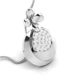 Jewelove™ Pendants & Earrings Platinum Diamond Pendant Set for Women JL PT P BT 40-A