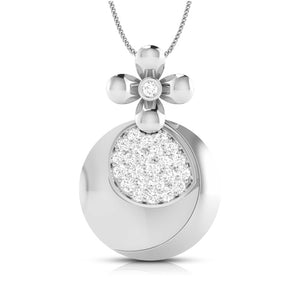 Jewelove™ Pendants & Earrings Pendant only Platinum Diamond Pendant Set for Women JL PT P BT 40-A