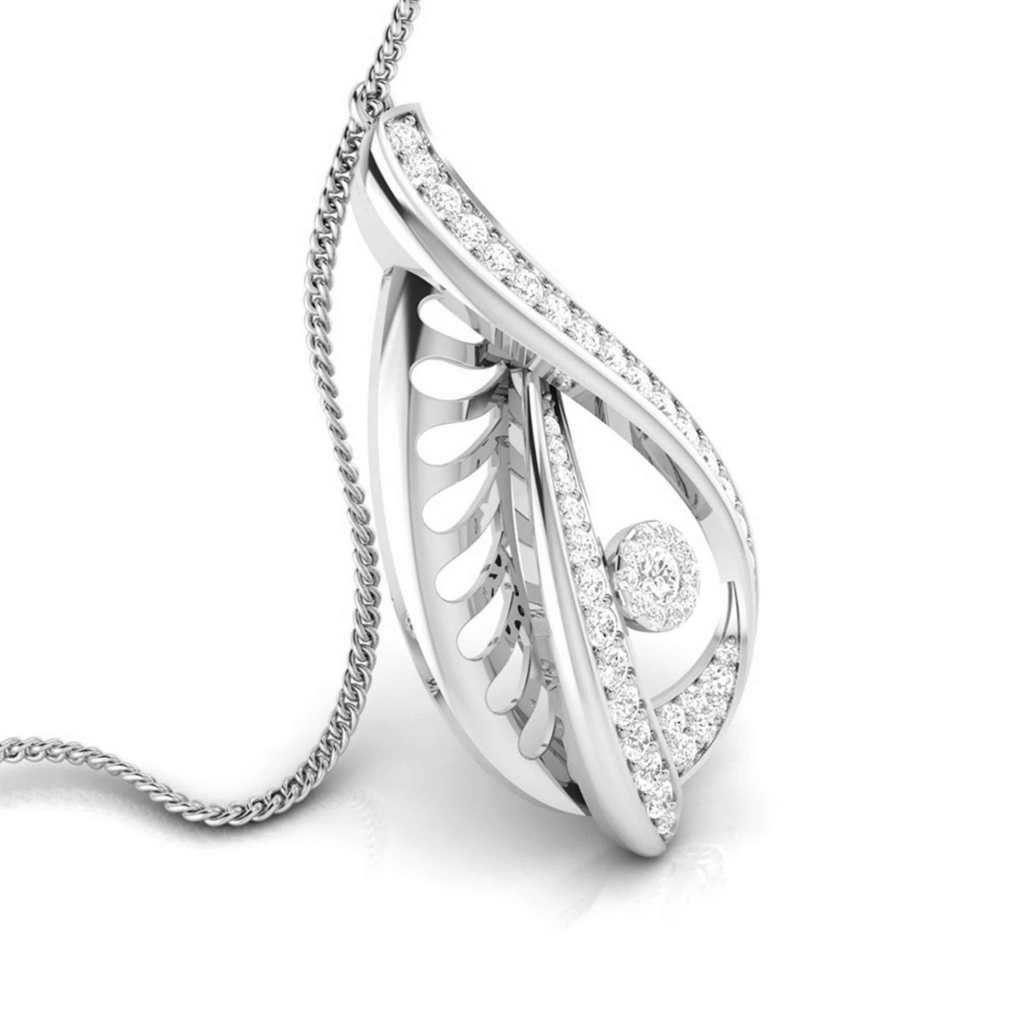 Jewelove™ Pendants & Earrings Platinum Diamond Pendant Set for Women JL PT P NL 8512