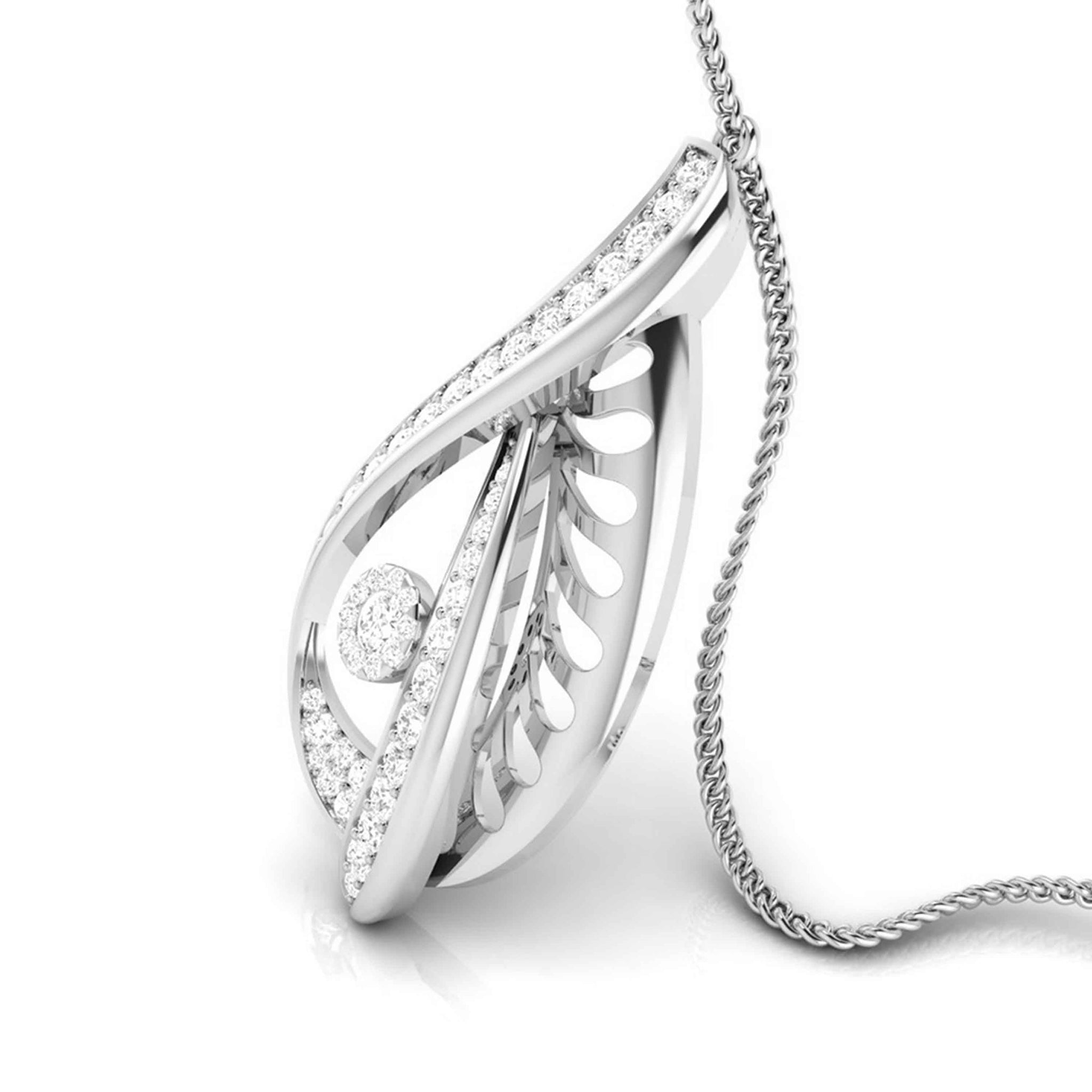 Jewelove™ Pendants & Earrings Platinum Diamond Pendant Set for Women JL PT P NL 8512