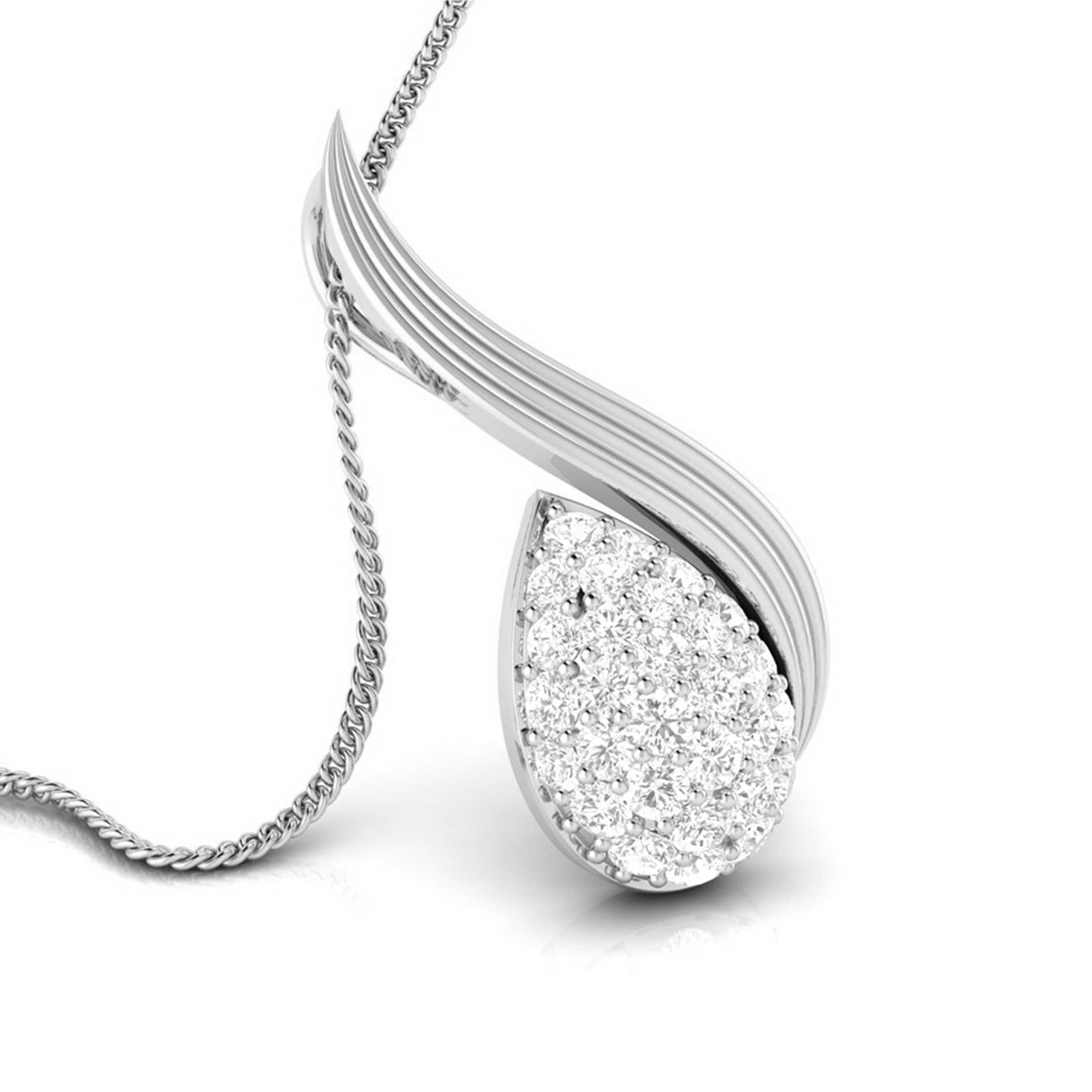 Jewelove™ Pendants & Earrings Platinum Diamond Pendant Set JL PT P BT 39-H