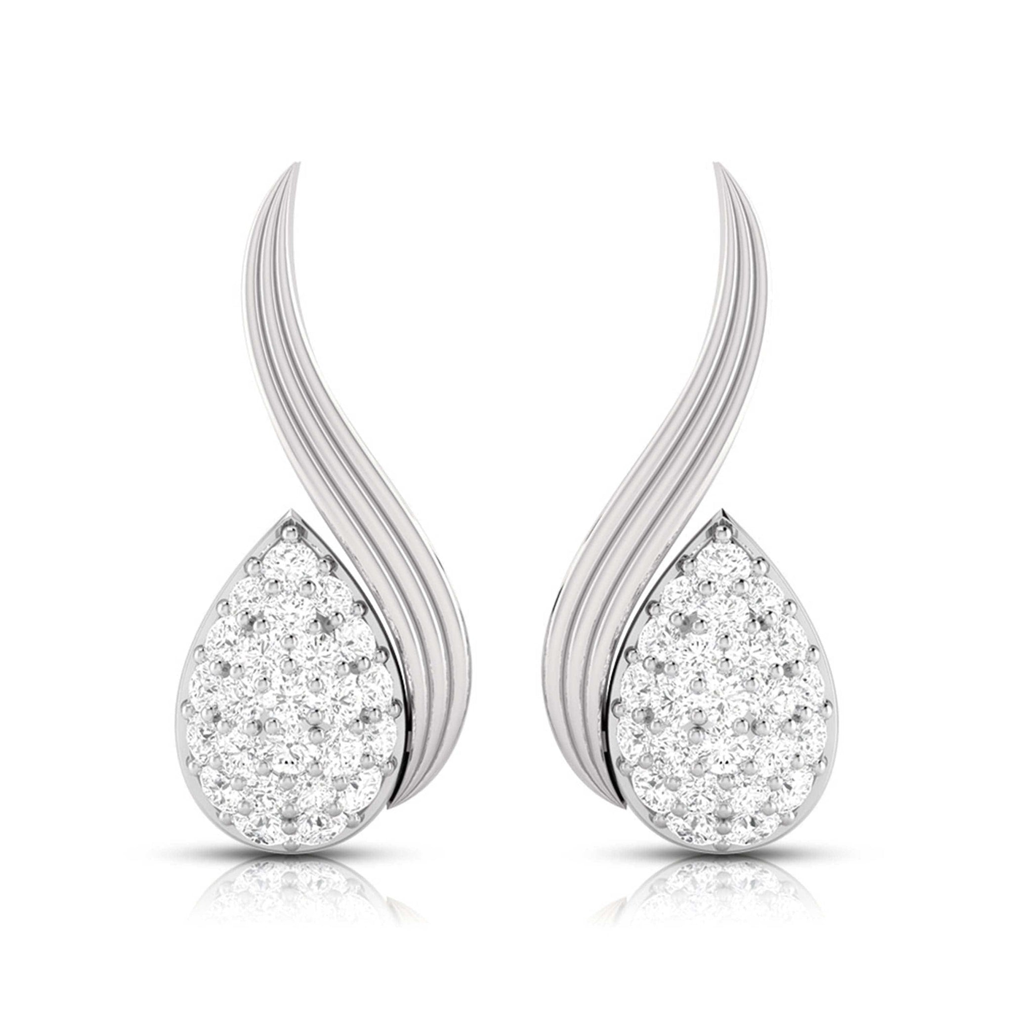 Jewelove™ Pendants & Earrings Earrings only Platinum Diamond Pendant Set JL PT P BT 39-H