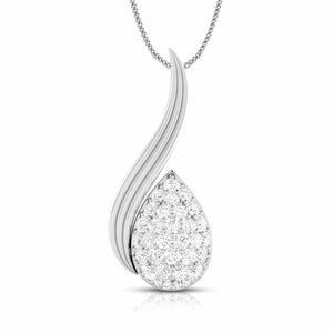 Jewelove™ Pendants & Earrings Pendant only Platinum Diamond Pendant Set JL PT P BT 39-H