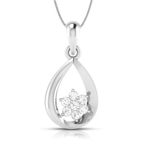 Jewelove™ Pendants & Earrings Platinum Diamond Pendant Set JL PT P BT 74-G