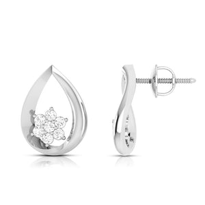 Jewelove™ Pendants & Earrings Platinum Diamond Pendant Set JL PT P BT 74-G