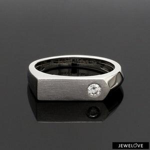 Jewelove™ Rings Platinum Diamond Ring for Men JL PT 1353