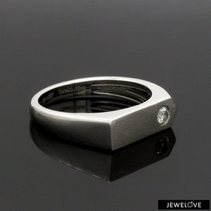 Jewelove™ Rings Platinum Diamond Ring for Men JL PT 1353