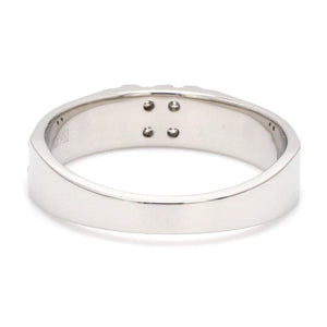 Jewelove™ Rings Men's Band only / SI IJ Platinum Diamond Ring for Men JL PT 964