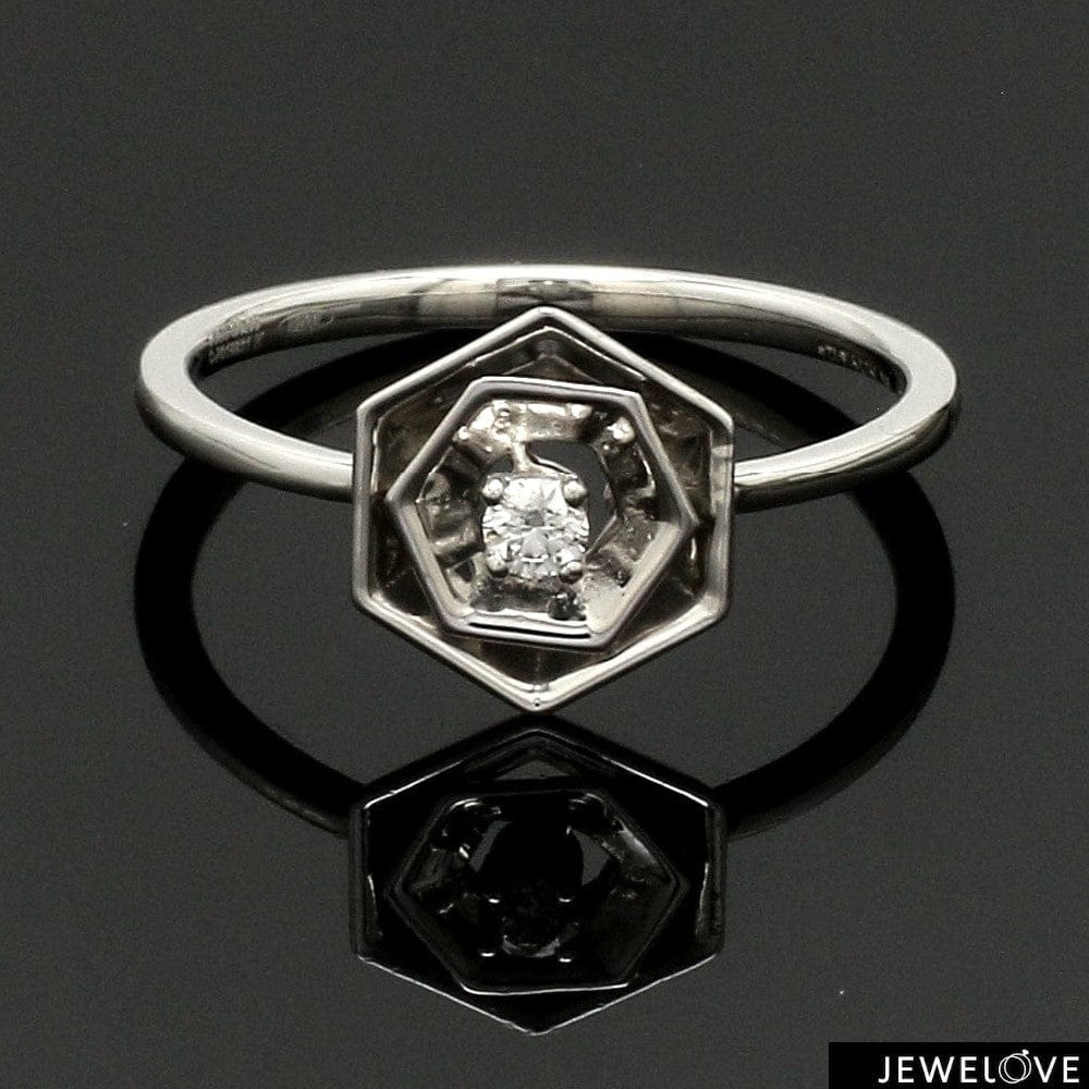 Jewelove™ Rings Platinum Diamond Ring for Women JL PT 1357