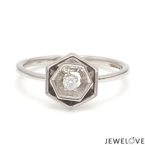 Jewelove™ Rings Platinum Diamond Ring for Women JL PT 1357