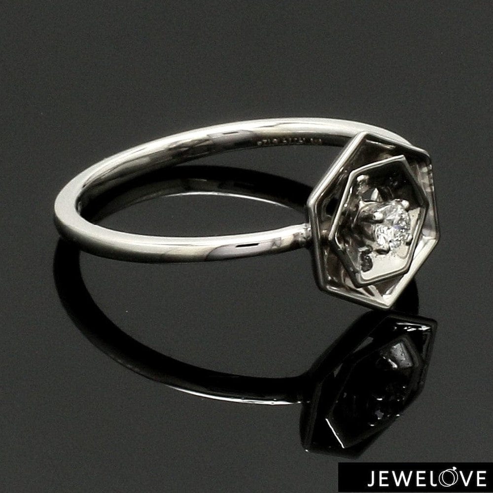 Jewelove™ Rings Platinum Diamond Ring for Women JL PT 1357