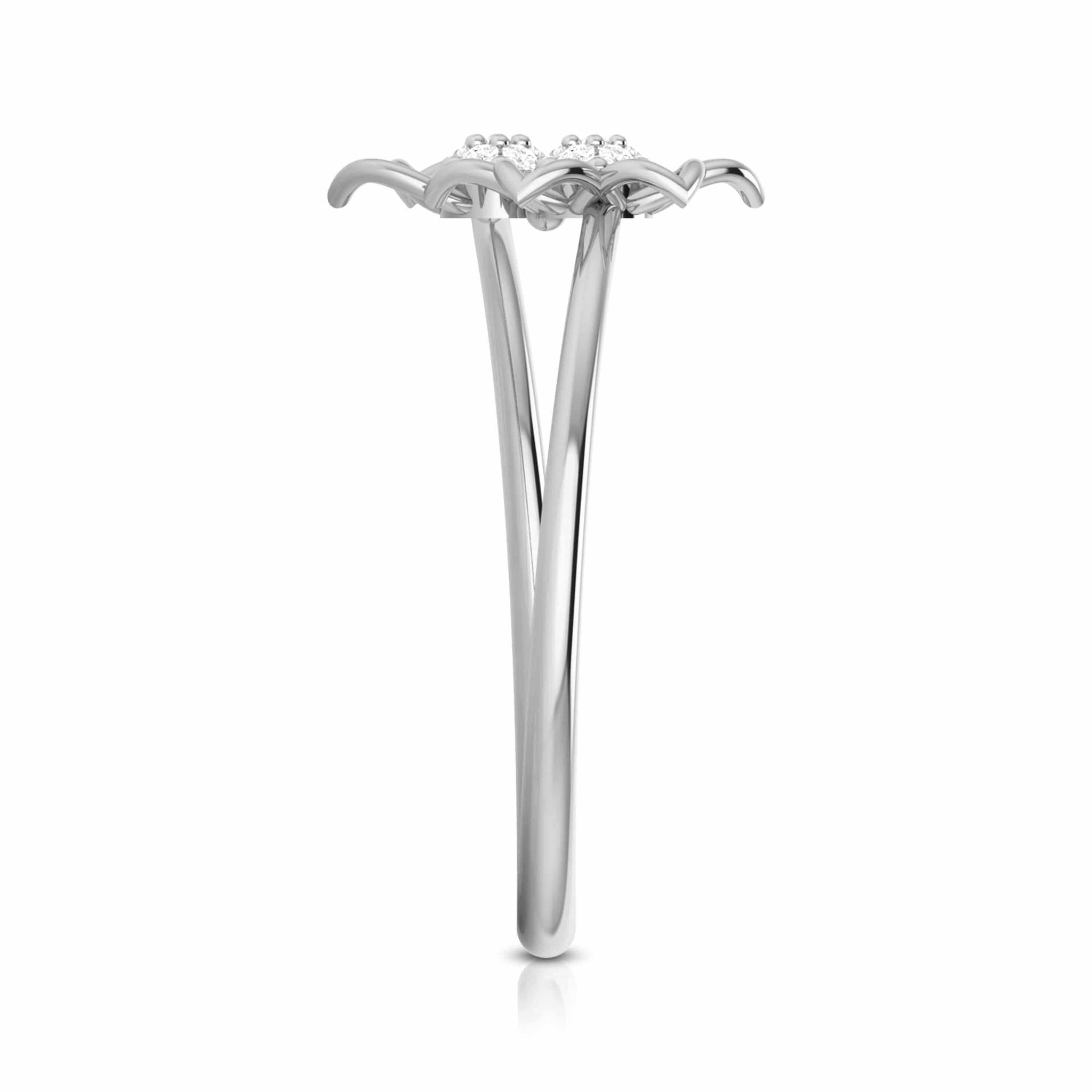 Jewelove™ Rings Platinum Diamond Ring for Women JL PT LR 01