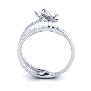 Jewelove™ Rings Platinum Diamond Ring for Women JL PT LR 104