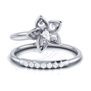 Jewelove™ Rings Platinum Diamond Ring for Women JL PT LR 104