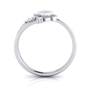 Jewelove™ Rings Platinum Diamond Ring for Women JL PT LR 105