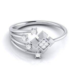 Jewelove™ Rings Platinum Diamond Ring for Women JL PT LR 105