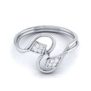 Jewelove™ Rings Platinum Diamond Ring for Women JL PT LR 115