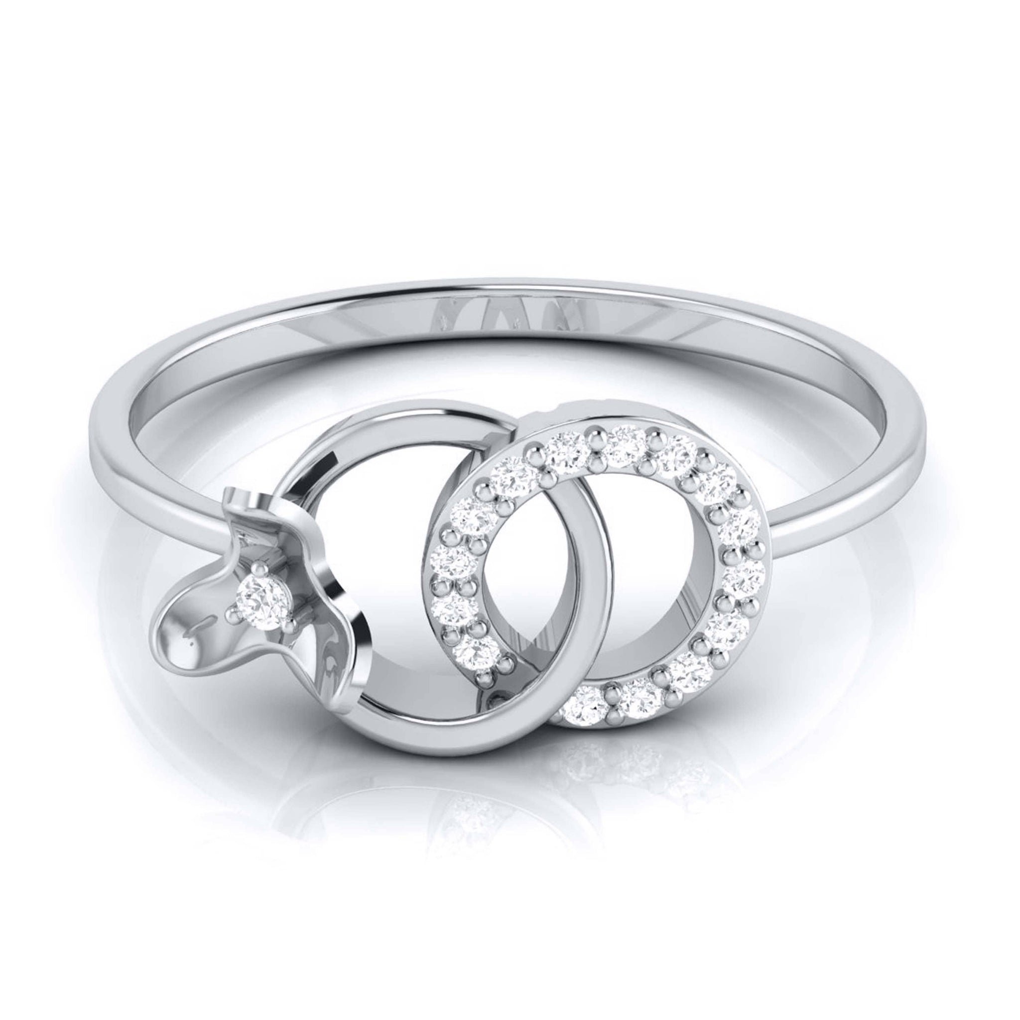 Jewelove™ Rings Platinum Diamond Ring for Women JL PT LR 116