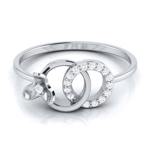 Jewelove™ Rings Platinum Diamond Ring for Women JL PT LR 116