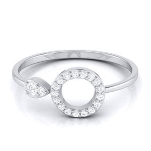 Jewelove™ Rings Platinum Diamond Ring for Women JL PT LR 118