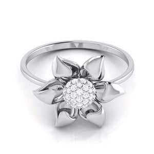 Jewelove™ Rings Platinum Diamond Ring for Women JL PT LR 12