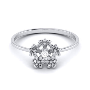 Jewelove™ Rings Platinum Diamond Ring for Women JL PT LR 121