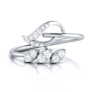 Jewelove™ Rings Platinum Diamond Ring for Women JL PT LR 124