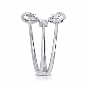 Jewelove™ Rings Platinum Diamond Ring for Women JL PT LR 125