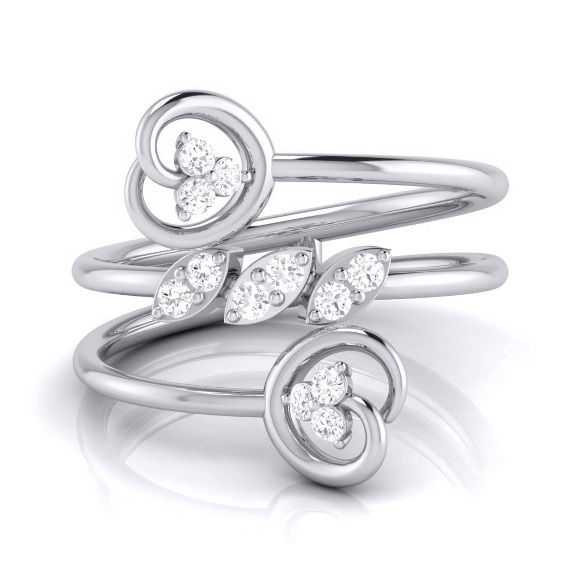 Jewelove™ Rings Platinum Diamond Ring for Women JL PT LR 125