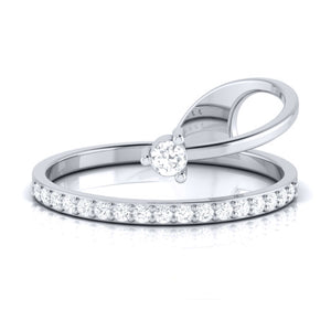 Jewelove™ Rings Platinum Diamond Ring for Women JL PT LR 127