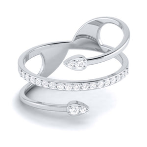 Jewelove™ Rings Platinum Diamond Ring for Women JL PT LR 128