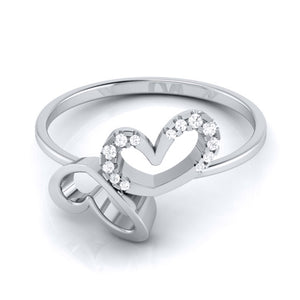 Jewelove™ Rings Platinum Diamond Ring for Women JL PT LR 133