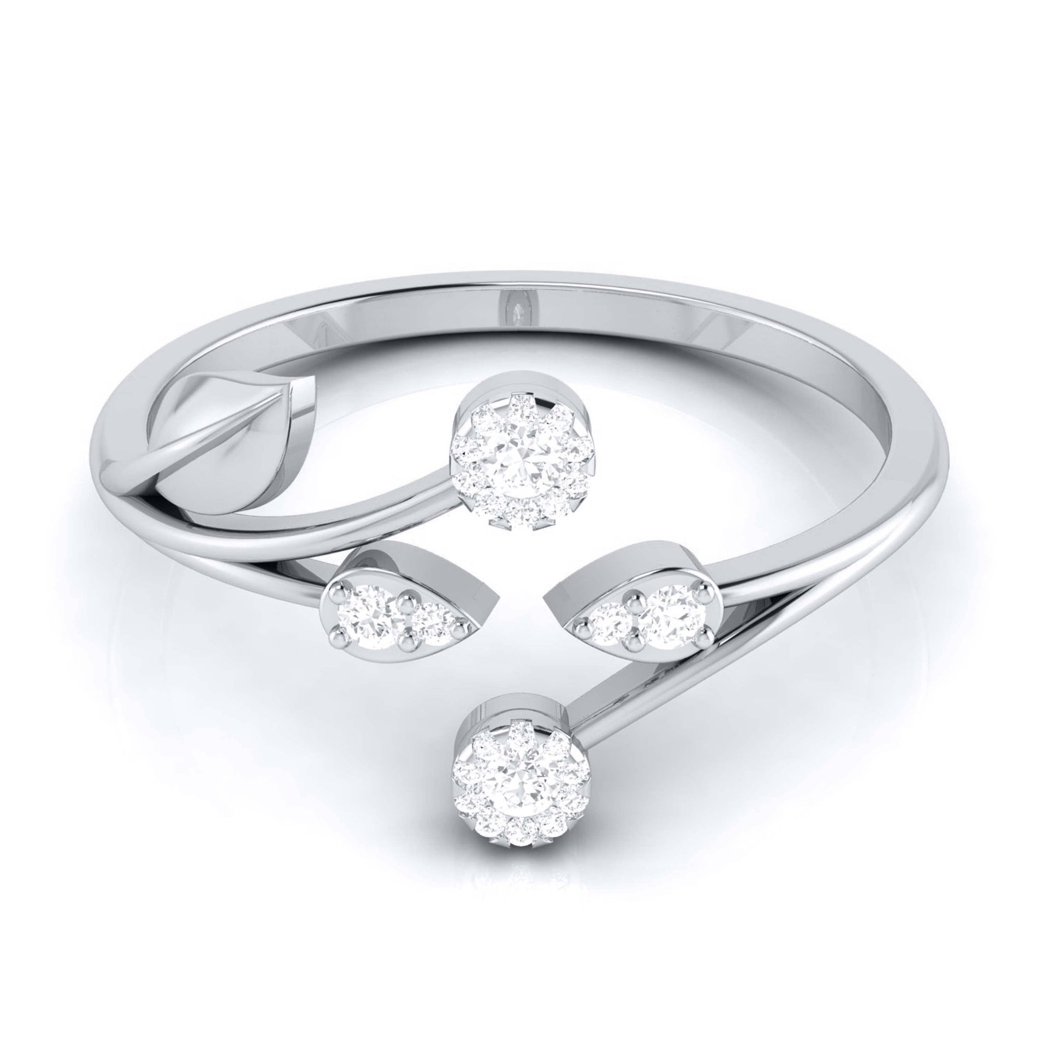 Jewelove™ Rings Platinum Diamond Ring for Women JL PT LR 141