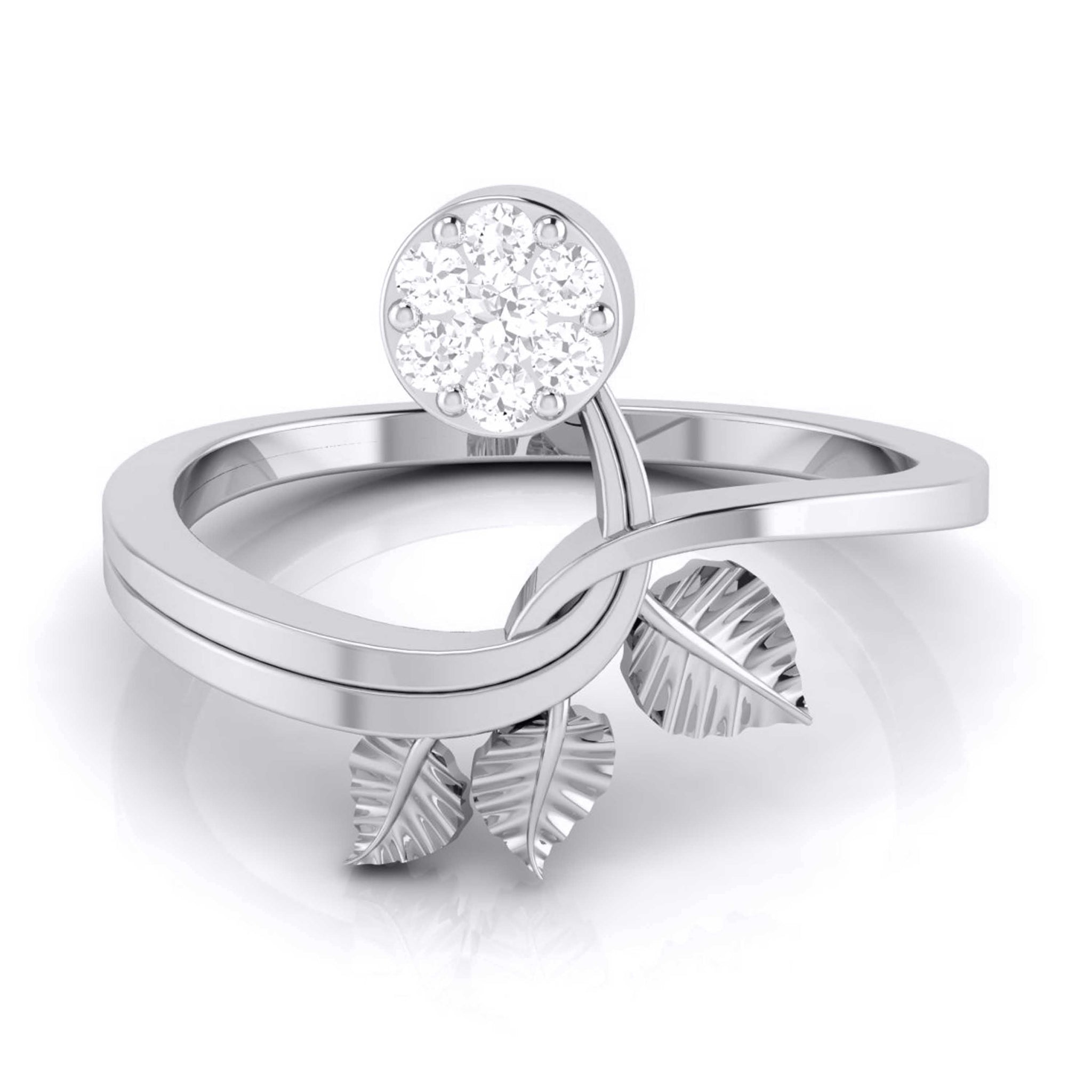 Jewelove™ Rings Platinum Diamond Ring for Women JL PT LR 147