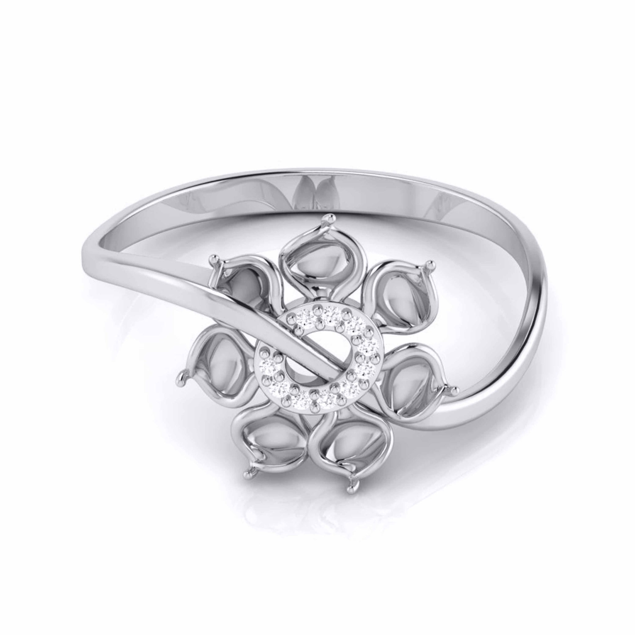 Jewelove™ Rings Platinum Diamond Ring for Women JL PT LR 17