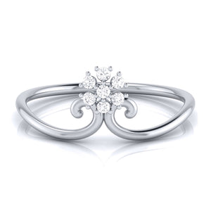 Jewelove™ Rings Platinum Diamond Ring for Women JL PT LR 22