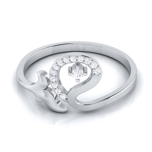 Jewelove™ Rings Platinum Diamond Ring for Women JL PT LR 25