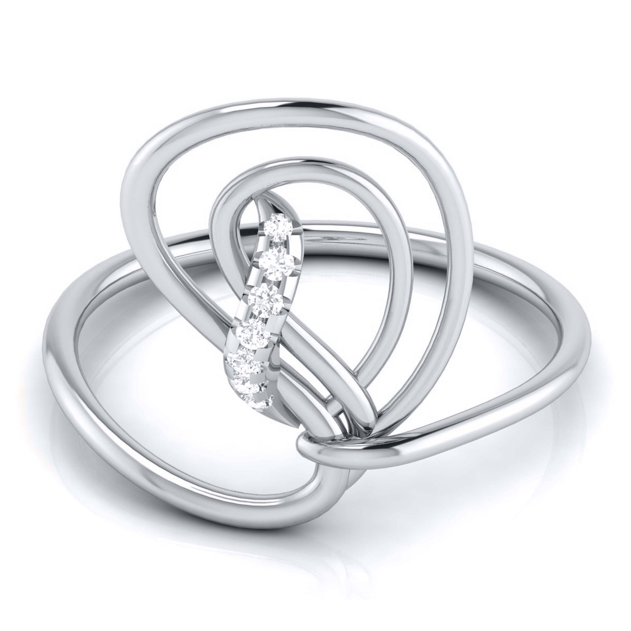 Jewelove™ Rings Platinum Diamond Ring for Women JL PT LR 45