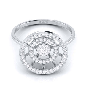 Jewelove™ Rings Platinum Diamond Ring for Women JL PT LR 59